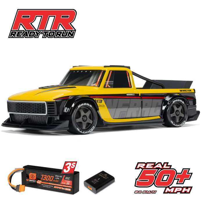 1/12 INFRACTION GROM 223S 4X4 RTR Brushless All-Road Street Bash Yellow