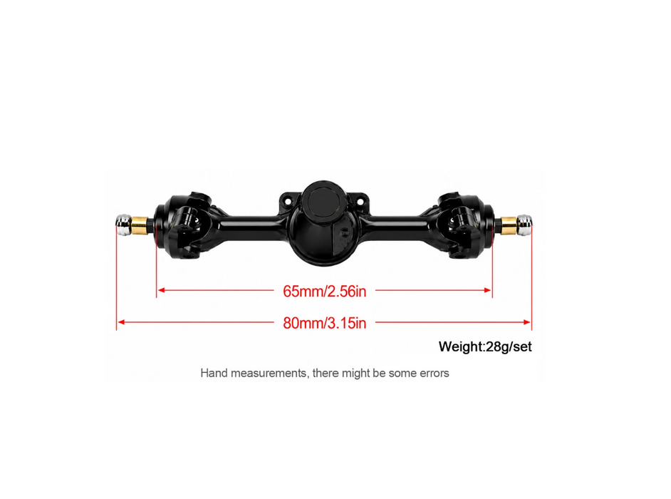 SCX30 Upgrade Set Aluminum Front Wider +5mm Axle with Brass Knuckle/Steering Link/Gear/Bearing/CVD