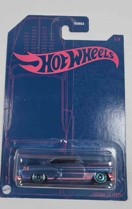 NEW Hot Wheels Custom 53 Chevy Chevrolet 54th Anniversary Blue & Pink Series