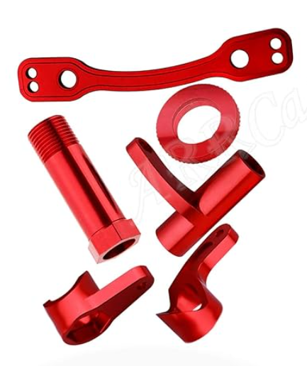 AR340073 Steering Bell Crank Set 1/8 Arrma 6S Steering Rack Bell Servo Saver Hub (RED)