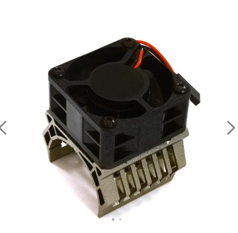 36mm Motor Heatsink+40x40mm Cooling Fan 16k rpm for 1/10 TR-MT10E & TRX-4