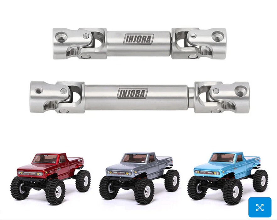 INJORA Stainless Steel Drive Shafts For 1/18 Redcat Ascent-18