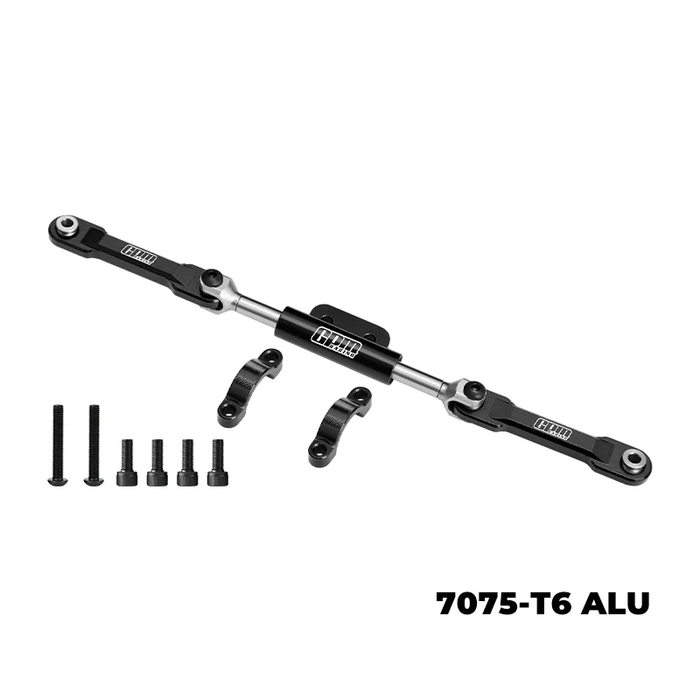 7075-T6 ALLOY FRONT STEERING LINK SET BLACK