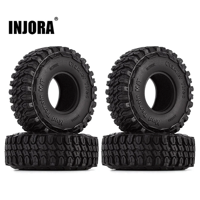 1.0" 54*18mm S5 Mud Terrain Tires for 1/24 RC Crawlers (4) (T1002)