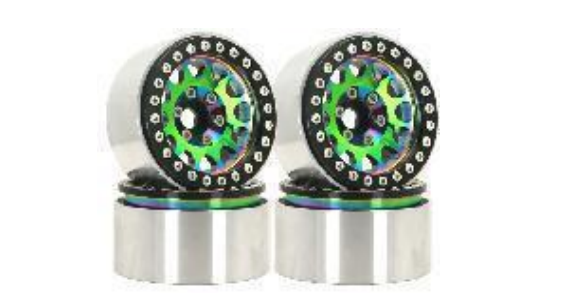 Geen Coblin 1.9" Titanium Brass Beadlock Crawler Wheels