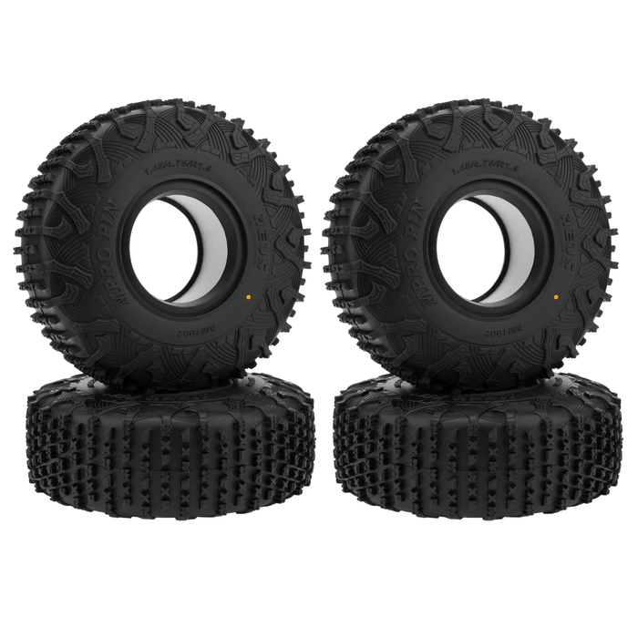 1.9 Inch MS6 Super Soft & Sticky Rubber Tires for 1/10 SCX10 Capra 1.9 UTB TRX4 Redcat Gen8
