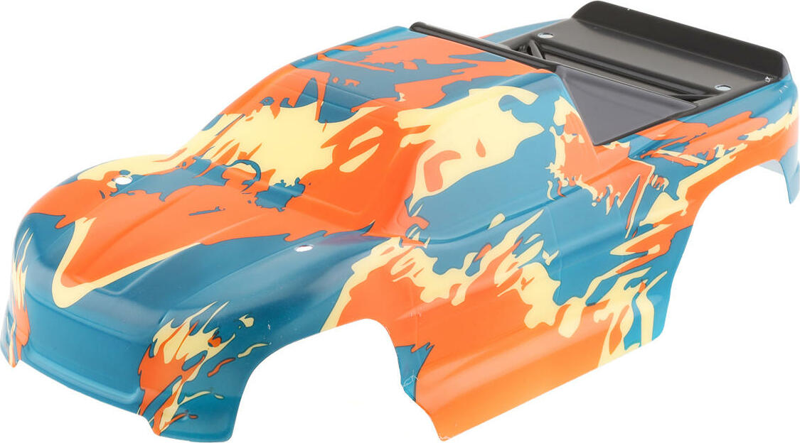 Team Associated Rival MT10 Pre-Painted Body (Orange/Blue)