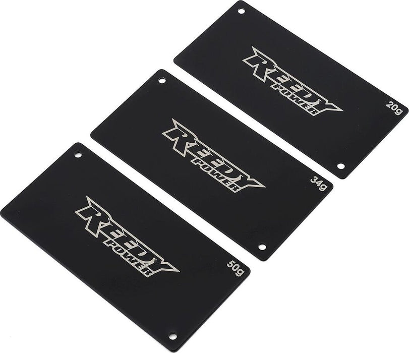 Reedy Steel Shorty LiPo Battery Weight Set (20g, 34g, 50g)