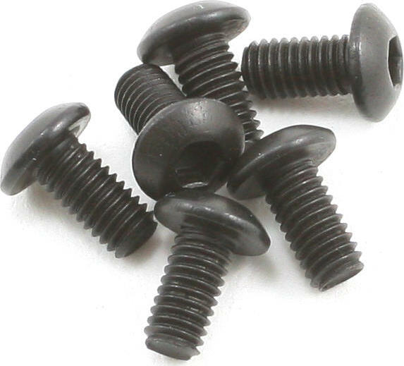 Team Associated 3x0.5x6mm Button Head Screw (6)