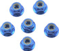 Team Associated M4 Aluminum Flange Locknut (6)