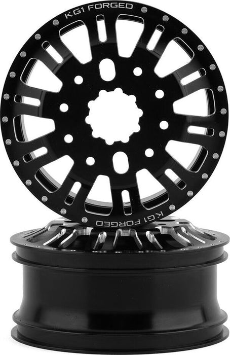 CEN KG1 KD004 DUEL Rear Dually Aluminum Wheel (Black) (2)