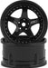 DS Racing Drift Element 5 Spoke Drift Wheels (Triple Black w/Silver Rivets) (2)