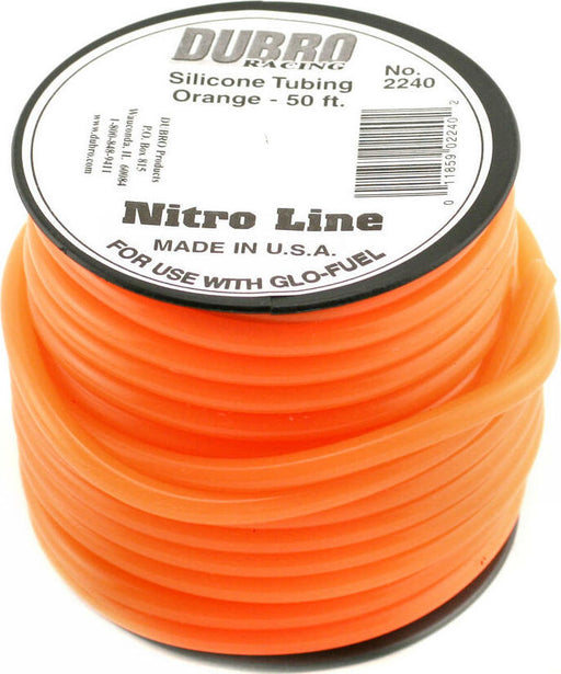 DuBro "Nitro Line" Silicone Fuel Tubing (Orange) (50')
