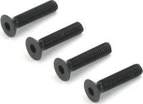 DuBro 3x14mm Flat Head Socket Screws (4)