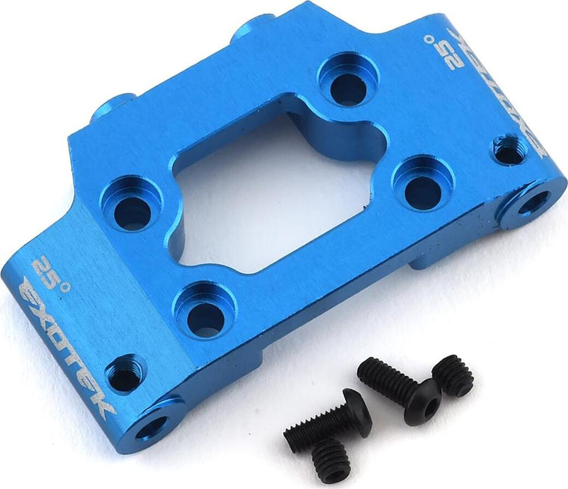 Exotek DR10 Aluminum HD Front Bulkhead (Blue)