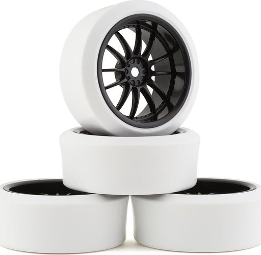 Firebrand RC Char XDR3 Pre-Mounted Drift Tires (4) (Black/White)