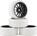 Firebrand RC Char XDR3 Pre-Mounted Drift Tires (4) (Black/White)