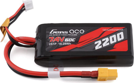 Gens Ace 2s LiPo Battery 60C (7.4V/2200mAh)