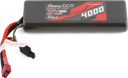 Gens Ace 2S G-Tech Smart LiPo Battery 60C (7.4V/4000mAh) w/T-Style Connector