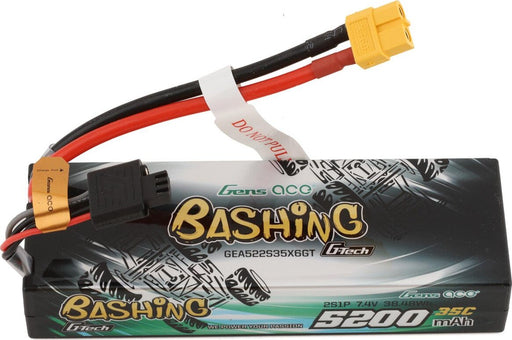 Gens Ace 2S G-Tech Smart "Bashing" LiPo Battery 35C (7.4V/5200mAh) w/XT-60