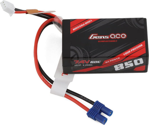 Gens Ace 2S LiPo Battery 60C (7.4V/850mAh)