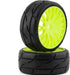 GRP Tires GT - TO3 Revo Belted Pre-Mounted 1/8 Buggy Tires (Yellow) (2) (XM7)