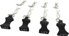Hot Racing 1/10 Aluminum EZ Pulls w/Body Clips (Black) (4)