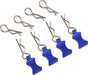 Hot Racing 1/10 Aluminum EZ Pulls w/Body Clips (Blue) (4)