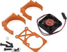 Hot Racing Traxxas Clip-On Two-Piece Motor Heat Sink w/Fan (Orange)
