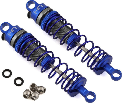 Hot Racing Losi Mini-T 2.0 Aluminum Rear Threaded Shock Set (Blue) (2)