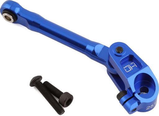 Hot Racing Traxxas Maxx Aluminum Fixed Steering Link w/25T Servo Arm (Blue)