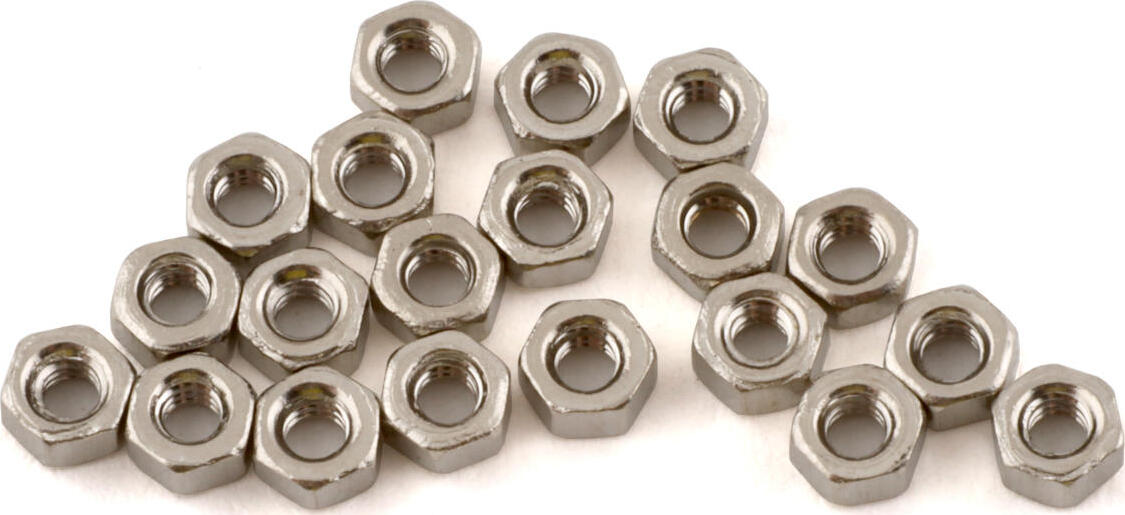 Hot Racing 1.4mm Stainless Steel Hex Nut (20) (SCX24/AX24)