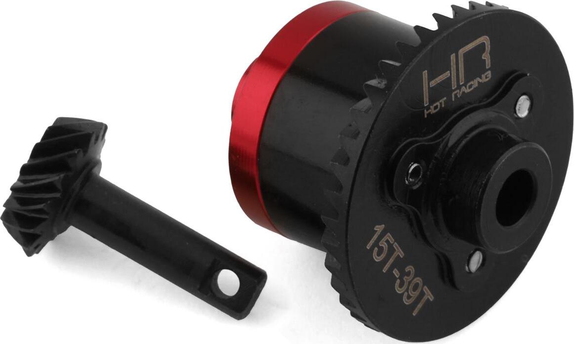 Hot Racing 1/16 Traxxas Steel Helical Spiral Gear Set w/Aluminum Cover Plate