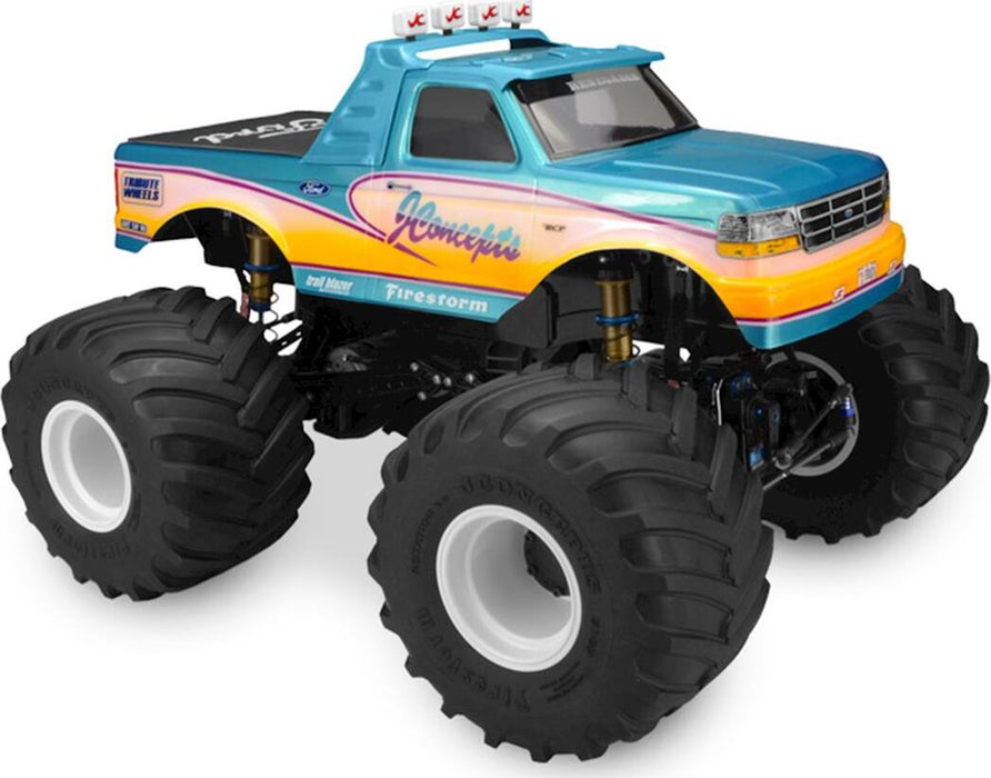 JConcepts 1993 Ford F-250 Monster Truck Body w/Racerback 2 & Visor (Clear)