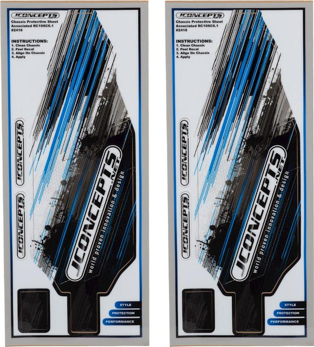 JConcepts Team Associated SC6.1 Precut Chassis Protective Sheet