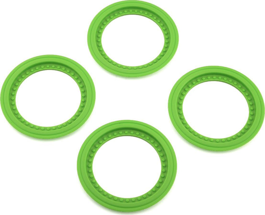 JConcepts Tribute Monster Truck Wheel Mock Beadlock Rings (Green) (4)