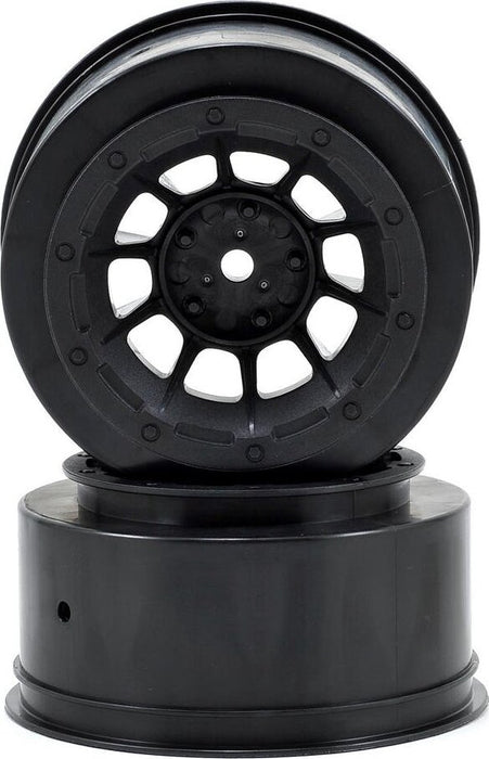 JConcepts 12mm Hex Hazard Short Course Wheels (Black) (2) (Slash Front)