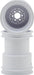 JConcepts Tribute 2.6 x 3.6" Monster Truck Wheel (White) (2)