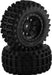 JConcepts Magma Pre-Mounted Monster Truck Tires w/Hazard Wheel (Black) (2) (Platinum)