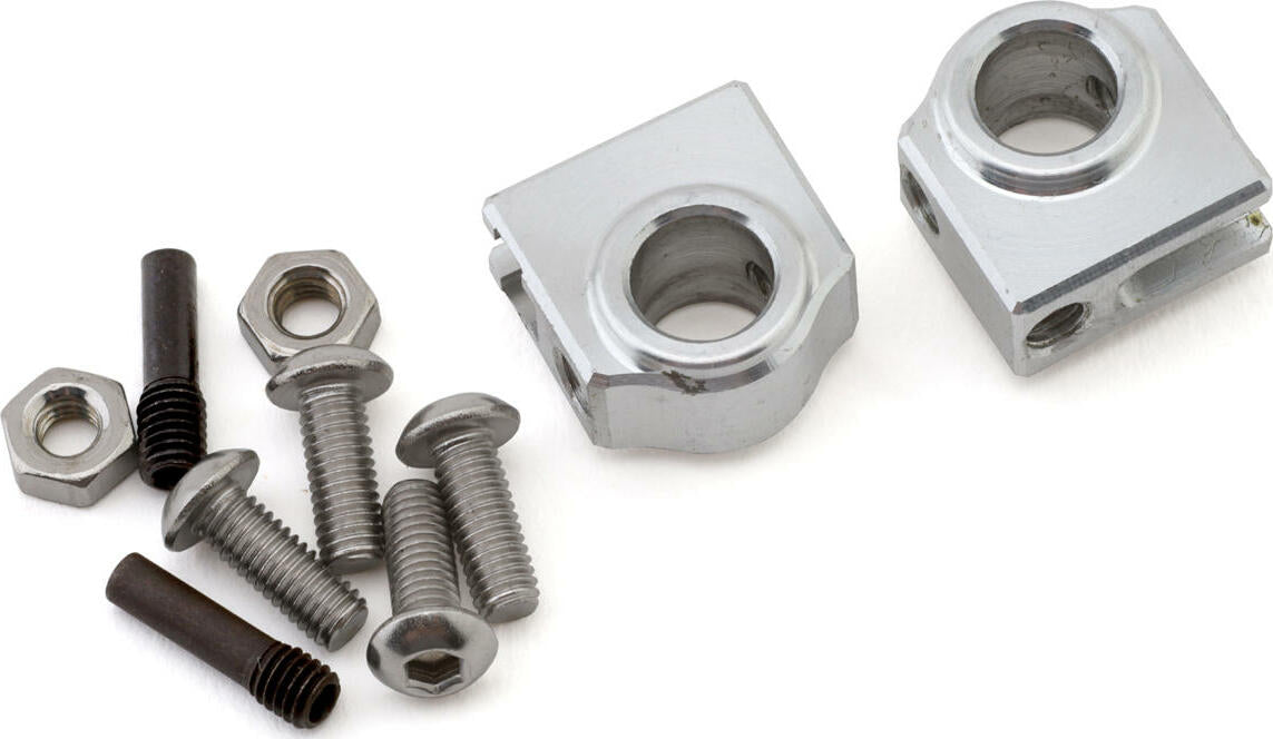 Team KNK V3 Aluminum Body Mounts (2) (Silver)