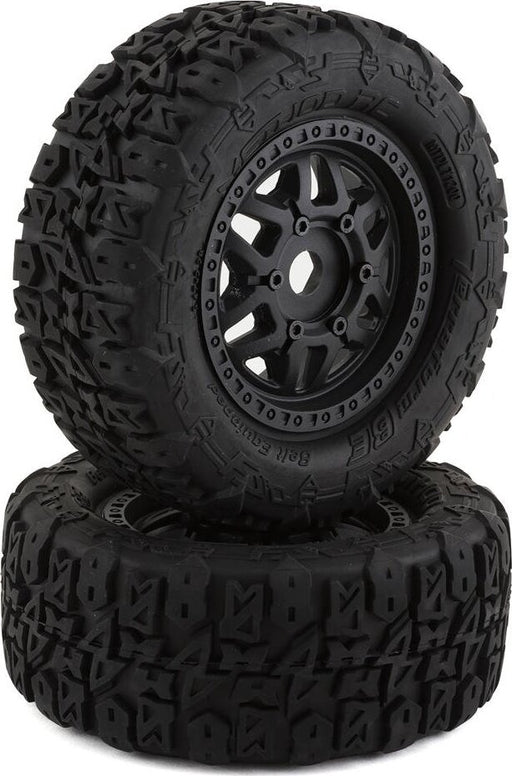 Method RC Terraform Belted Pre-Mount 1/7 & 1/8 Short Course Tires (Black) (2)