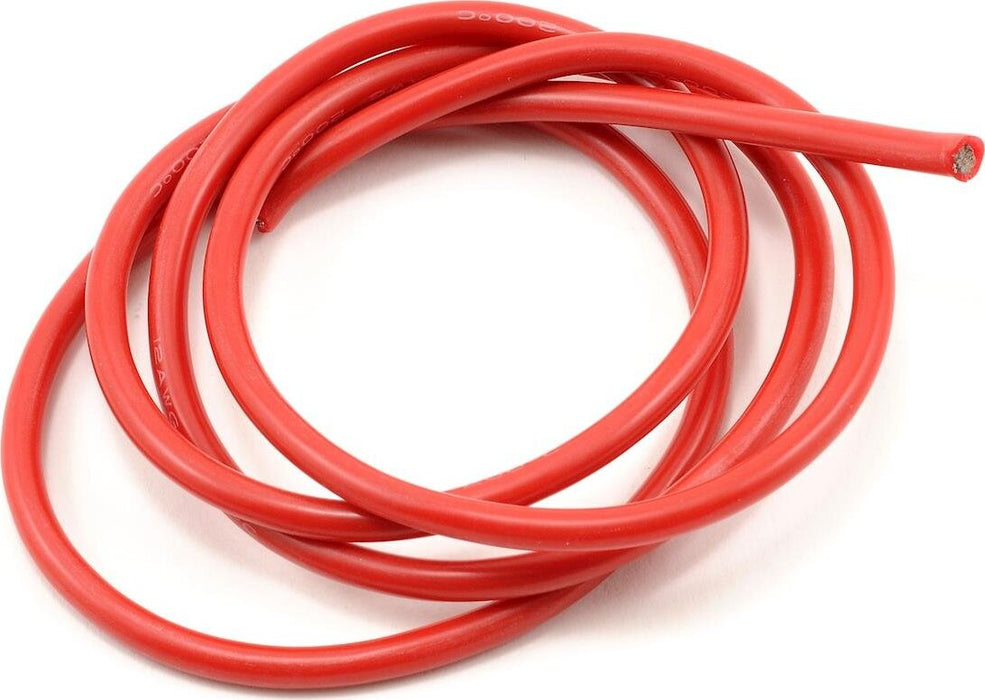 ProTek RC Silicone Hookup Wire (Red) (1 Meter) (12AWG)