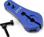 ProTek RC 4mm Aluminum Long Clamping Servo Horn (Blue) (23T-JR/Sanwa/KO)
