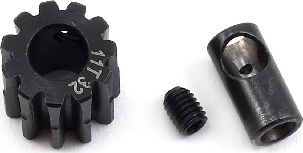 ProTek RC Steel 32P Pinion Gear w/3.17mm Reducer Sleeve (Mod .8) (5mm Bore) (11T)