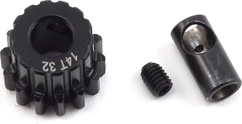 ProTek RC Steel 32P Pinion Gear w/3.17mm Reducer Sleeve (Mod .8) (5mm Bore) (14T)