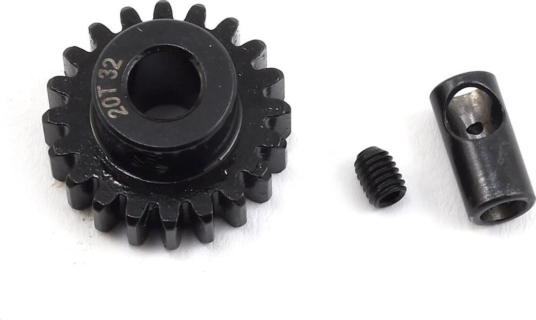 ProTek RC Steel 32P Pinion Gear w/3.17mm Reducer Sleeve (Mod .8) (5mm Bore) (20T)