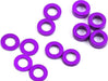 ProTek RC Aluminum Ball Stud Washer Set (Purple) (12) (0.5mm, 1.0mm & 2.0mm)