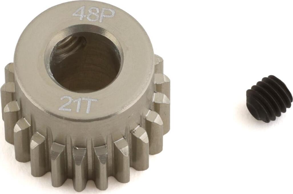 ProTek RC 48P Lightweight Hard Anodized Aluminum Pinion Gear (5.0mm Bore) (21T)
