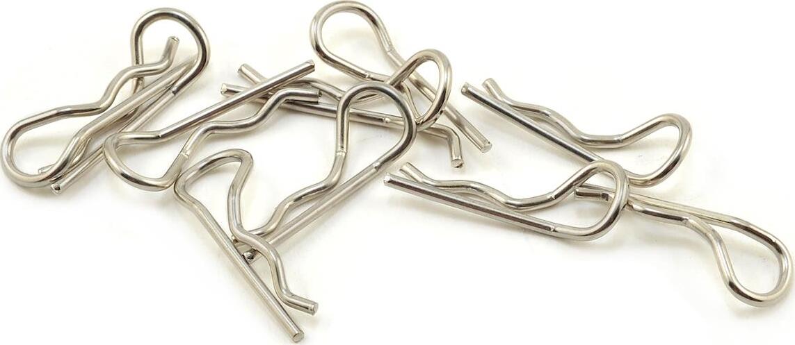 ProTek RC Standard Bent Body Clip (10) (1/10 Scale)