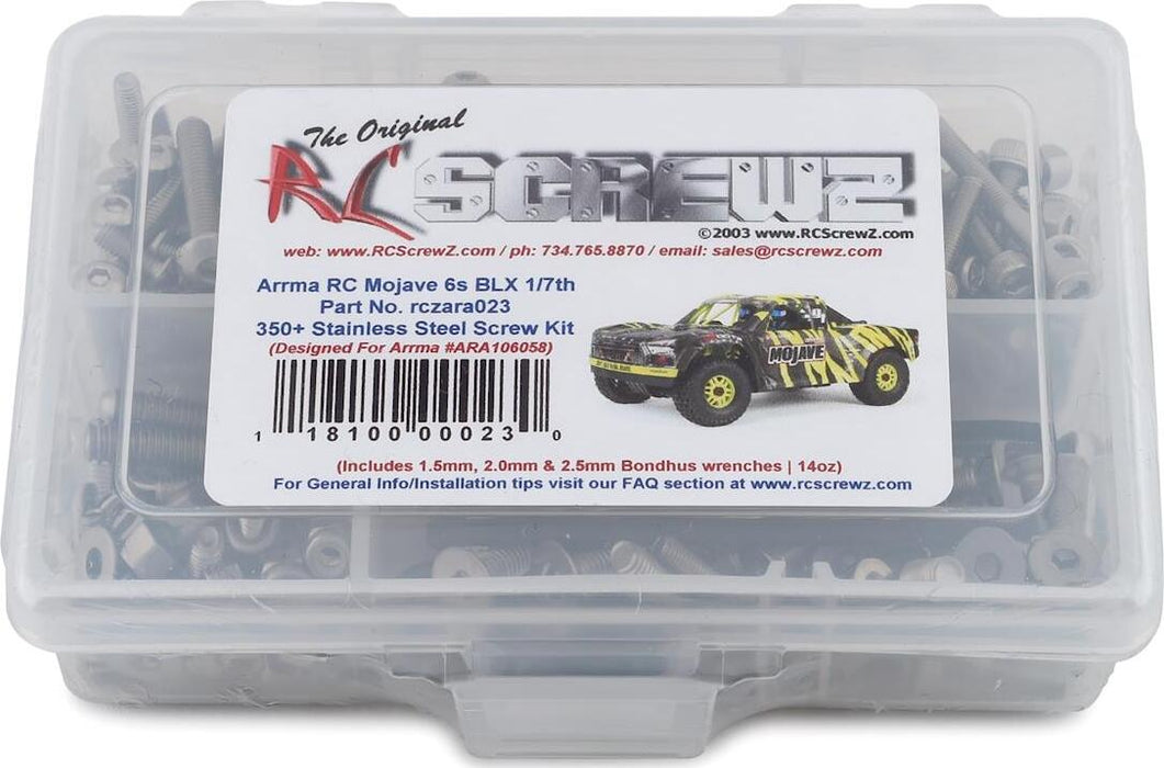 RC Screwz Arrma Mojave 6S BLX Stainless Steel Screw Kit
